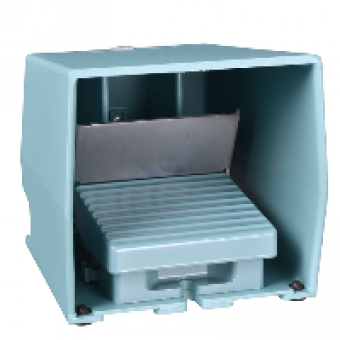 XPEM711 - single foot switch - IP66 - with cover - metallic - blue - 2 NC + 2 NO, Schneider Electric XPEM711 - single foot switch - IP66 - with cover - metallic - blue - 2 NC + 2 NO, Schneider Electric