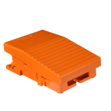 XPER111 - single foot switch - IP66 - without cover - metallic - orange - 2 NC + 2 NO, Schneider Electric XPER111 - single foot switch - IP66 - without cover - metallic - orange - 2 NC + 2 NO, Schneider Electric