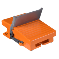 XPER911 - single foot switch - IP66 - without cover - metallic - orange - 2 NC + 2 NO, Schneider Electric XPER911 - single foot switch - IP66 - without cover - metallic - orange - 2 NC + 2 NO, Schneider Electric