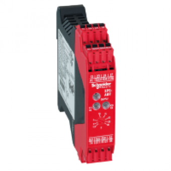 XPSABV1133C - module XPSABV - stop and switch monitoring - 24 V AC/DC, Schneider Electric