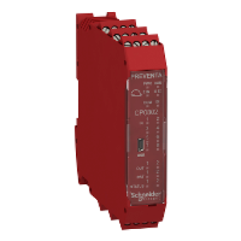 XPSMCMCP0802 - Controller with 8 inputs 2 outputs monitors expansion modules with screw term, Schneider Electric