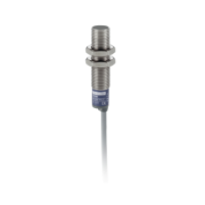 XT112S1NAL2 - capacitive sensor - XT1 - cylindrical M12 - stainless steel - Sn 2mm - cable 2m, Schneider Electric