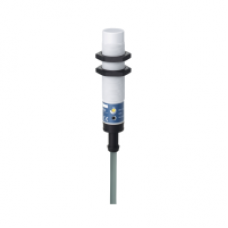 XT218A1NAL2 - capacitive sensor - XT1 - cylindrical M18 - plastic - Sn 8 mm - cable 2m, Schneider Electric