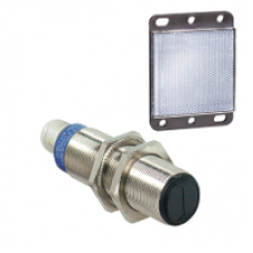 XU1N18NP341D - photo-electric sensor - XU1 - reflex - Sn 4m - 12..24VDC - M12, Schneider Electric