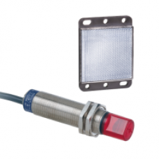 XU9N18PP341W - photo-electric sensor - XU9 - polarised - 90° - Sn 2m - 12..24VDC - cable 2m, Schneider Electric