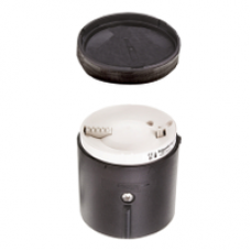 XVBC21A - Ø 70 mm base unit + cover - with AS-i connection - black, Schneider Electric