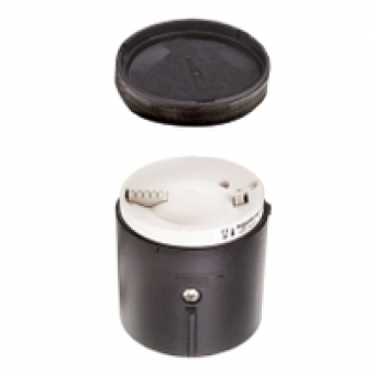 XVBC21B - Ø 70 mm base unit + cover - with AS-i connection - black, Schneider Electric