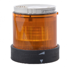 XVBC5G5 - Ø 70 mm illuminated unit - flashing - orange - IP65 - 120 V, Schneider Electric