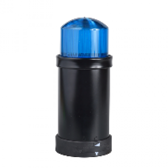 XVBC6B6 - Ø 70 mm illuminated unit - flashing - blue - IP65 - 24 V, Schneider Electric