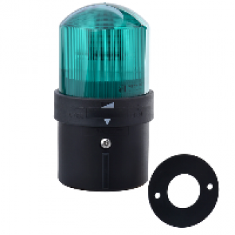 XVBL0M3 - Ø 70 mm tower light - steady - green - IP65 - 230 V, Schneider Electric