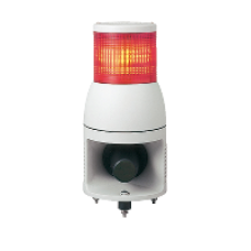 XVC1B1HK - tower light 100 mm 24 V siren - steady/flashing LED - red, Schneider Electric