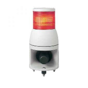 XVC1B1HK - tower light 100 mm 24 V siren - steady/flashing LED - red, Schneider Electric