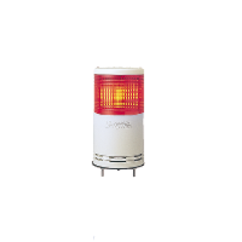 XVC1M1HK - tower light 100 mm 100..240 V siren - steady/flashing LED - red, Schneider Electric