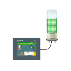 XVGU3SWV - Multi-color USB Programmable tower lights -60mm- steady/flashing LED-buzzer, Schneider Electric