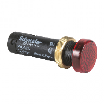 XVLA334 - pilot light Ø12 - IP40/IP65 - red - covered LED included - 24V - lugs, Schneider Electric