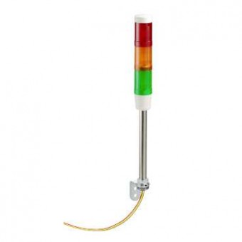 XVMB1RAG - indicator bank without buzzer + 3 illuminated units - Ø 45 mm - 24 V AC/DC , Schneider Electric