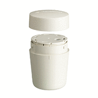 XVMC21 - base unit with cover XVM - Ø 45 mm - white - screw terminals - IP40, Schneider Electric