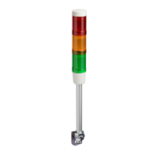 XVMM2RAGSSB - indicator bank with buzzer + 3 illuminated units Ø 45 mm - 230 V AC , Schneider Electric