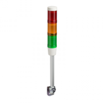 XVMM2RAGSSB - indicator bank with buzzer + 3 illuminated units Ø 45 mm - 230 V AC , Schneider Electric