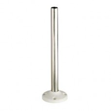 XVMZ03 - support tube with fixing base l=250 mm - aluminium white - XVM, Schneider Electric