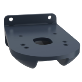 XVUZ12 - fixing plate for use on vertical support - black, Schneider Electric