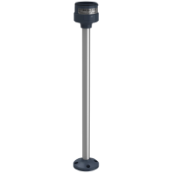 XVUZ400 - fixing unit - plate with 400mm pole - black, Schneider Electric