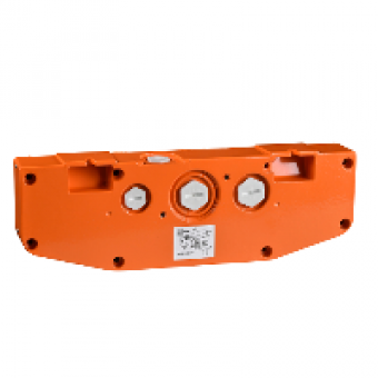 XY2SB511 - two-hand control station top without control devices - orange, Schneider Electric