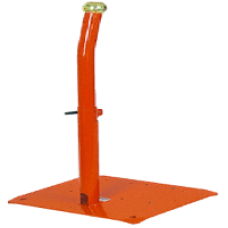 XY2SB90 - metal pedestal adjustable height - orange - for two-hand control stations, Schneider Electric XY2SB90 - metal pedestal adjustable height - orange - for two-hand control stations, Schneider Electric