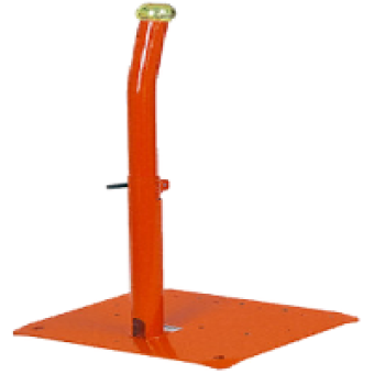 XY2SB90 - metal pedestal adjustable height - orange - for two-hand control stations, Schneider Electric