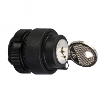 ZA2BG6 - key selector switch head - 2 pos. - spring return - withdrawal left-hand pos., Schneider Electric
