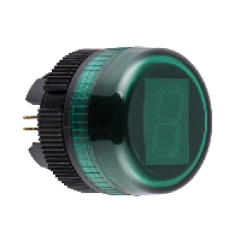 ZA2VA03 - green digital display head Ø22, Schneider Electric