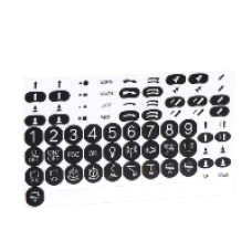 ZARC07 - kit of adhesive labels in B/W for remote device, Schneider Electric ZARC07 - kit of adhesive labels in B/W for remote device, Schneider Electric