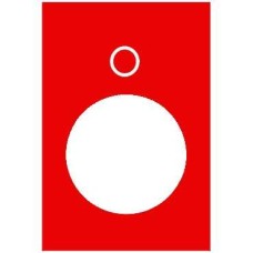 ZB2BY2931 - legend - 30 x 40 mm - red - 0, Schneider Electric