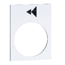 ZB2BY4906 - legend plate 30x40 mm , Schneider Electric