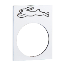ZB2BY4934 - legend - 30 x 40 mm - white - fast, Schneider Electric
