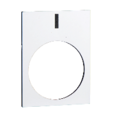 ZB2BY4980 - legend - 30 x 40 mm - white - I, Schneider Electric