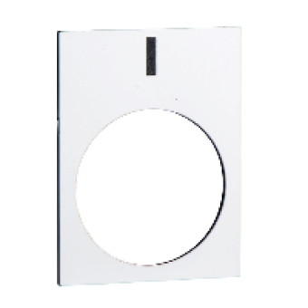 ZB2BY4980 - legend - 30 x 40 mm - white - I, Schneider Electric