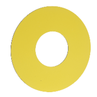 ZB2BY9101 - 60MM YELLOW BLK, Schneider Electric