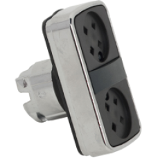 ZB4BA79 - flush/flush double-headed pushbutton Ø22 without cap, Schneider Electric