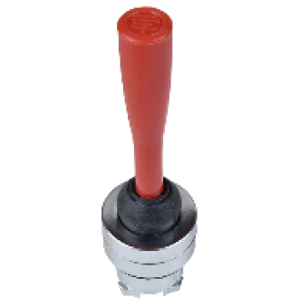 ZB4BB4 - red joystick controller head Ø22 omnidirectional spring return, Schneider Electric