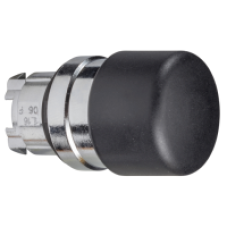 ZB4BC24 - black Ø30 mushroom pushbutton head Ø22 spring return, Schneider Electric