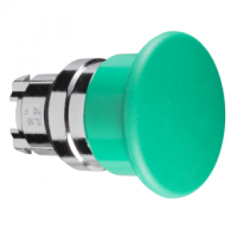 ZB4BC3 - green Ø40 mushroom pushbutton head Ø22 spring return, Schneider Electric