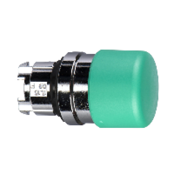 ZB4BC34 - green Ø30 mushroom pushbutton head Ø22 spring return, Schneider Electric