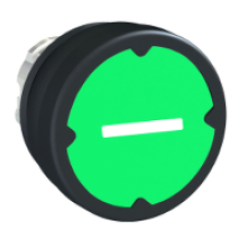 ZB4BC38023RA - pushbutton head for harsh environment - green - with marking-legend rotated 90°, Schneider Electric
