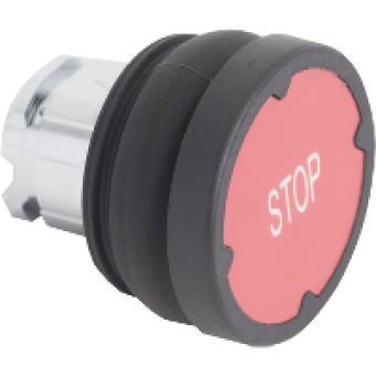 ZB4BC48007 - pushbutton head for harsh environment - red - with marking, Schneider Electric