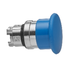 ZB4BC6 - blue Ø40 mushroom pushbutton head Ø22 spring return, Schneider Electric