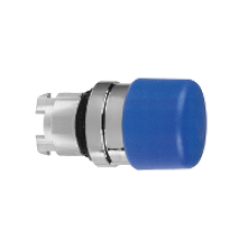ZB4BC64 - blue Ø30 mushroom pushbutton head Ø22 spring return, Schneider Electric