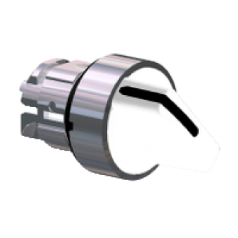 ZB4BD201 - white selector switch head Ø22 2-position stay put, Schneider Electric