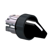 ZB4BD27 - black selector switch head Ø22 2-position stay put, Schneider Electric