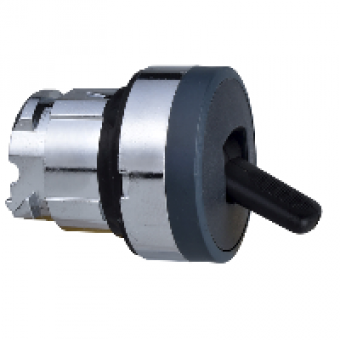 ZB4BD28 - black selector switch head Ø22 2-position stay put, Schneider Electric